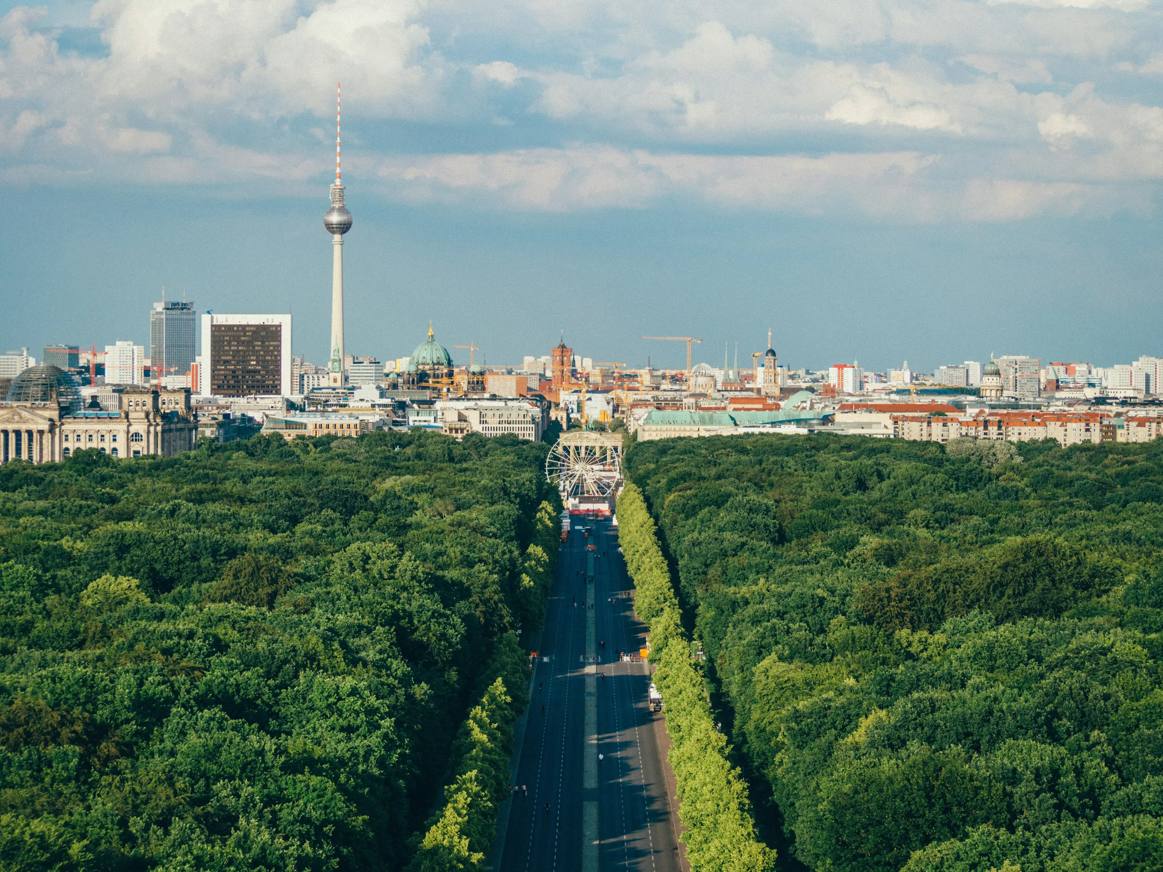 Berlin apartment view from above